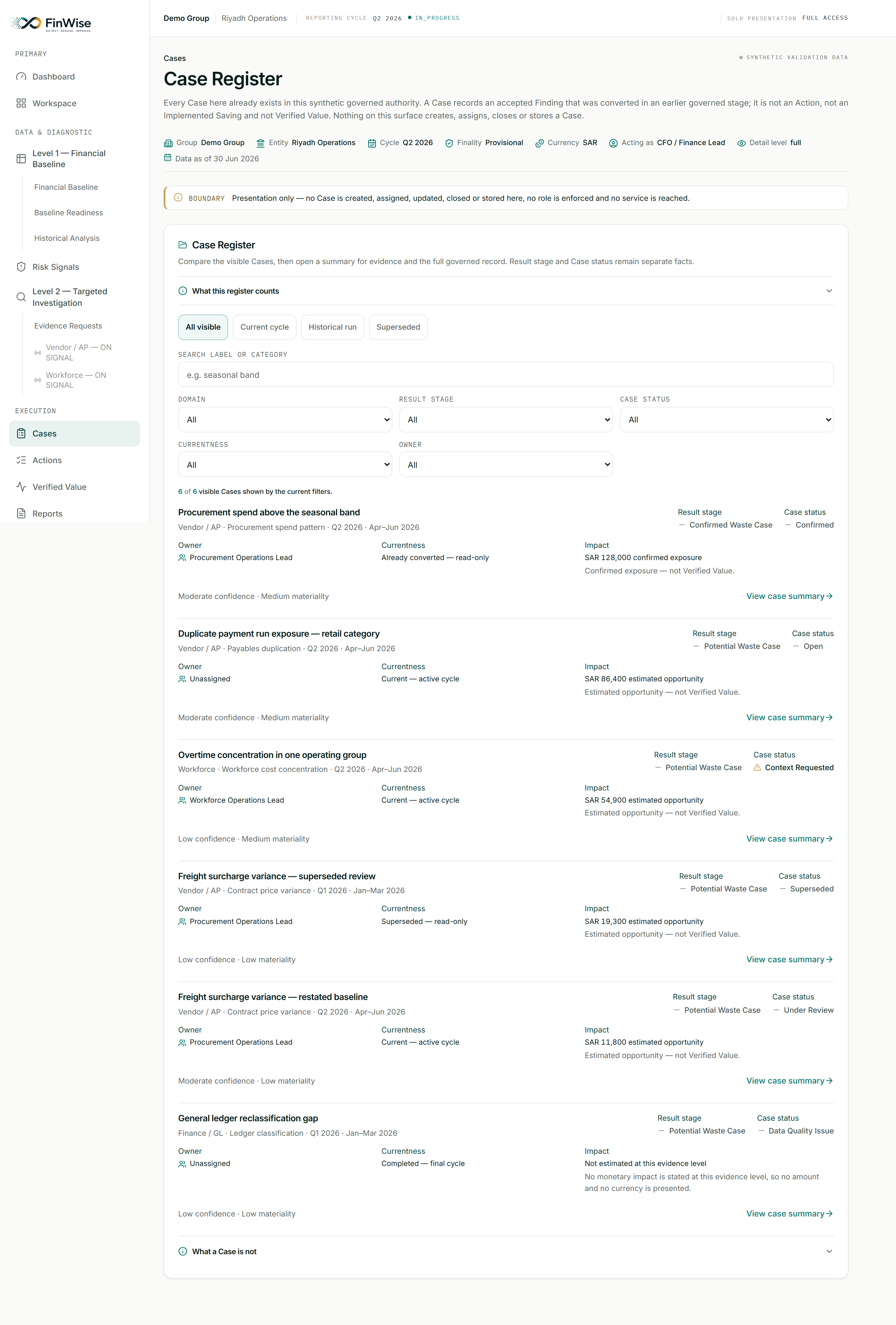 Case register