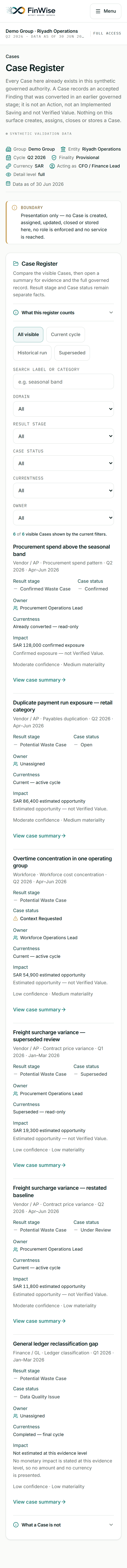 Case register · Mobile source